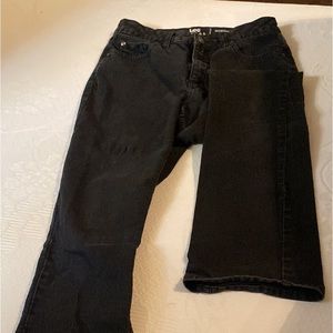 Black bootcut jeans